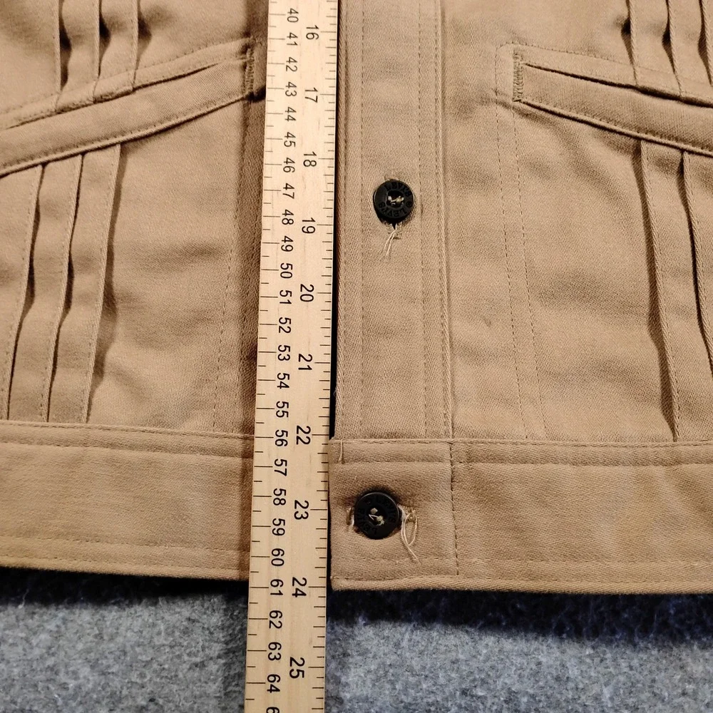 Vintage 70s Levis Panatela Tops Tan Safari Trucker Jacket Mens Medium Beige USA - Picture 5 of 14